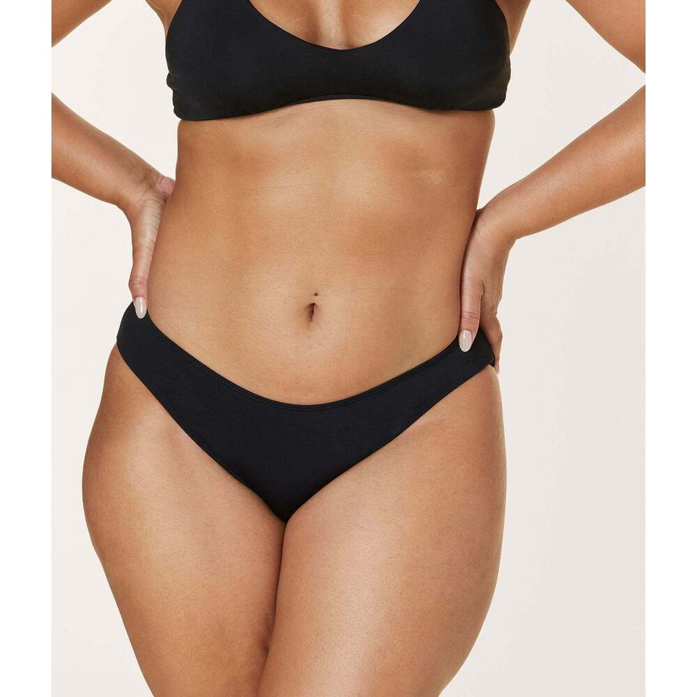 Andie The Bikini Bottom - Flat - Black Size XSxs